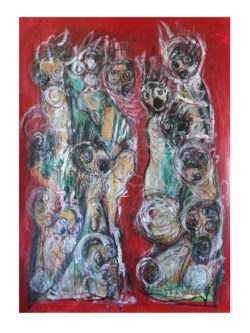 acrylic on paper, 90x60