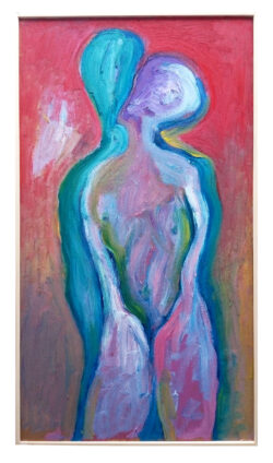 oil on cardboard 90x60cm