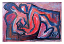 oil on cardboard 100x70cm